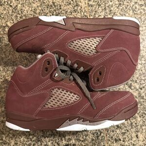 Nike Jordan 5 Maroons Youth sz 3 EUC no box